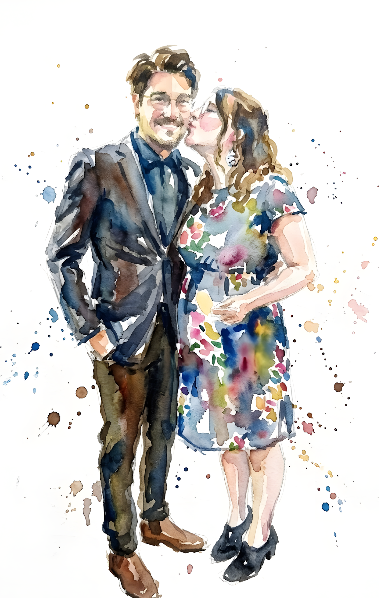 Aquarell — Fabian & Johanna