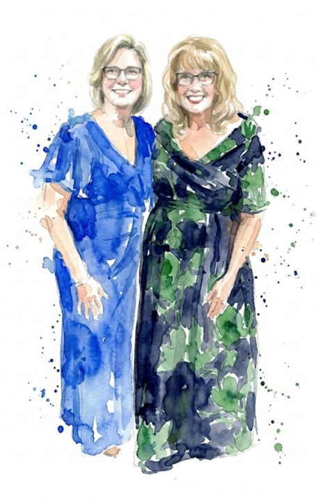 Aquarell — Ruth & Beate