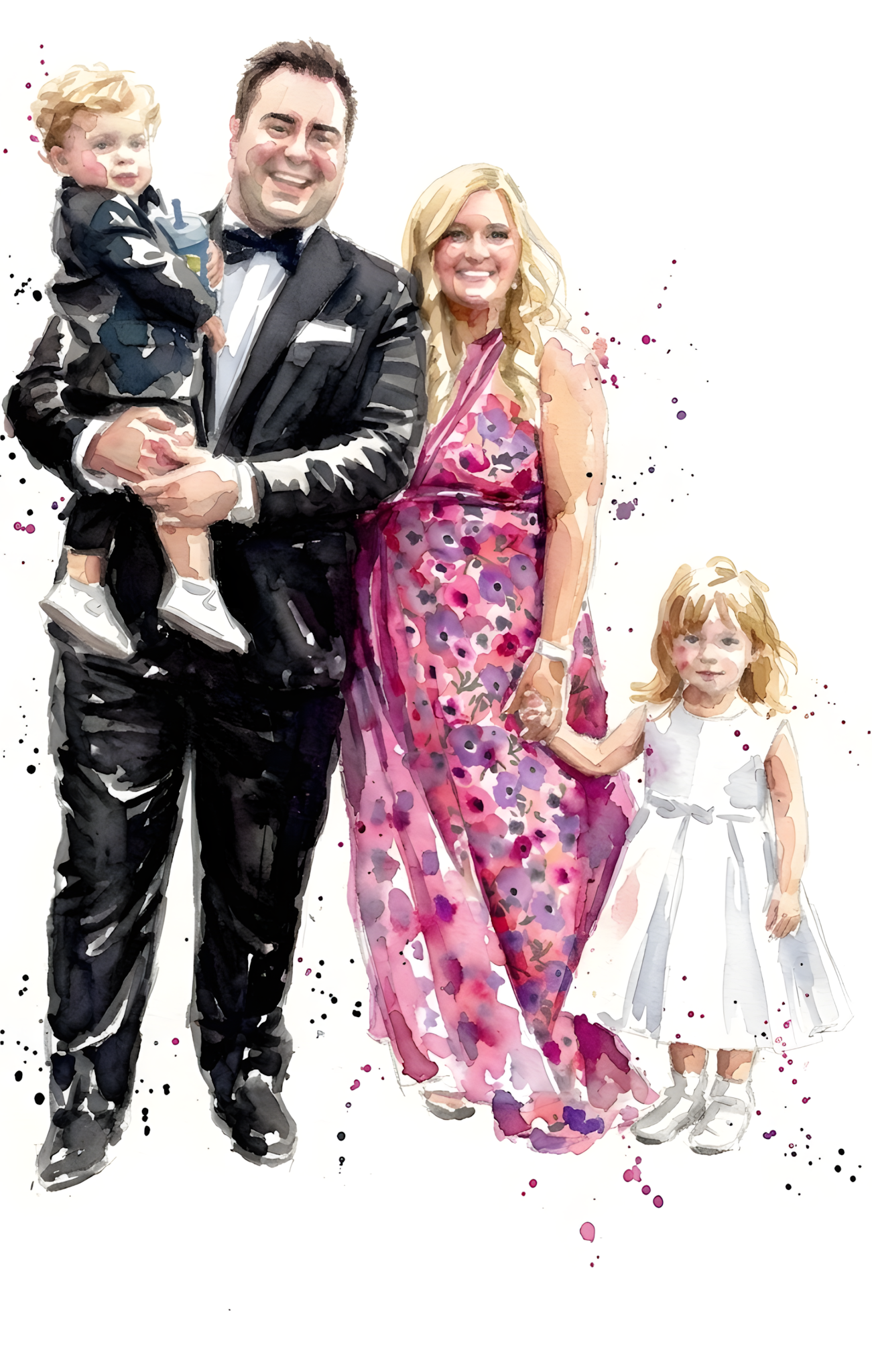 Aquarell — Familie Brandt