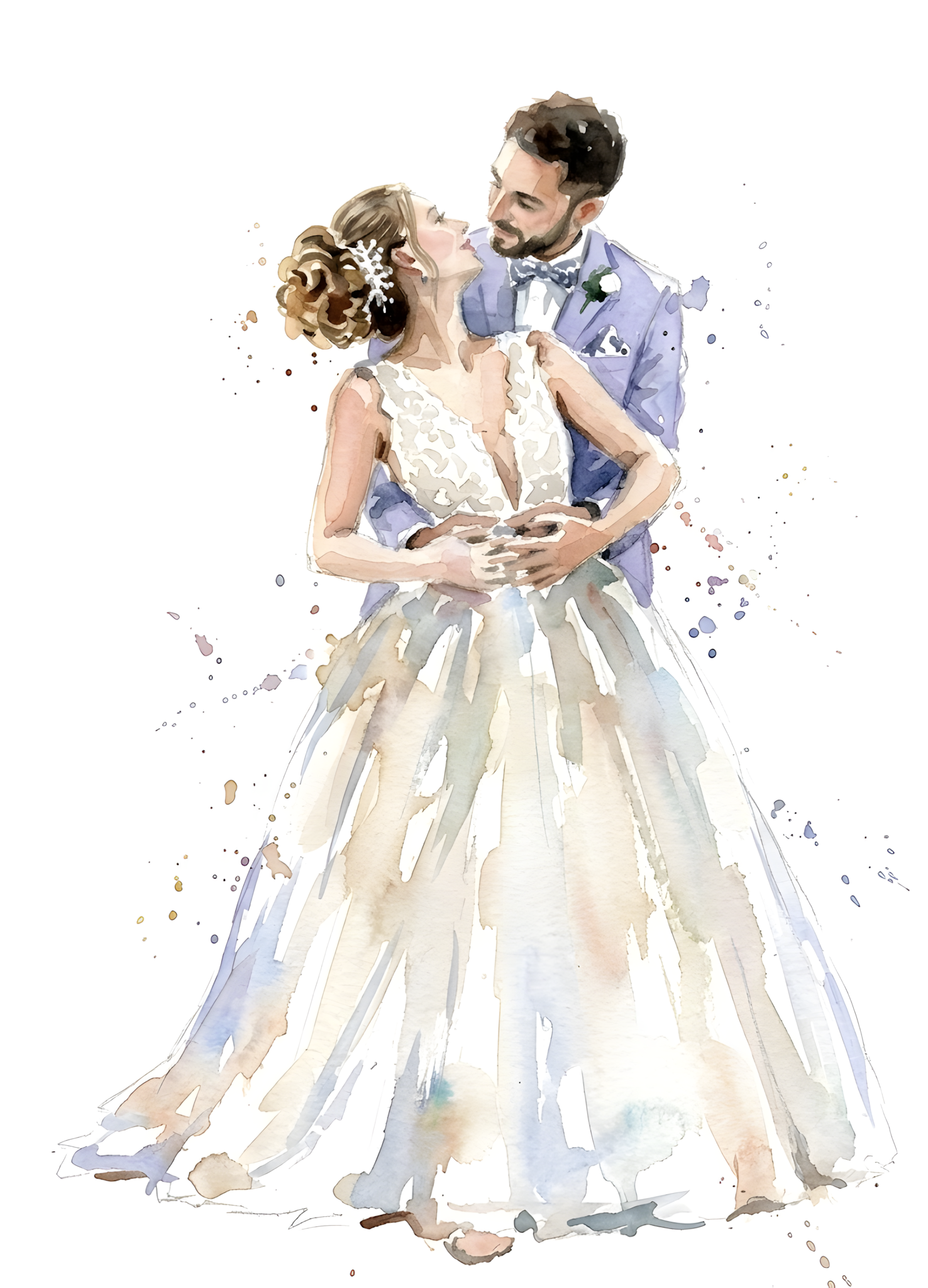 Aquarell — Anna & Lukas